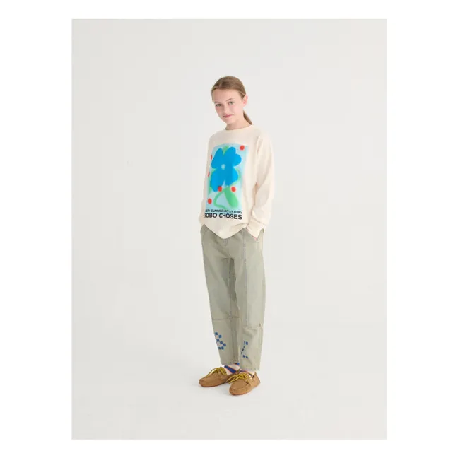 Summer Story organic cotton T-shirt | Ecru