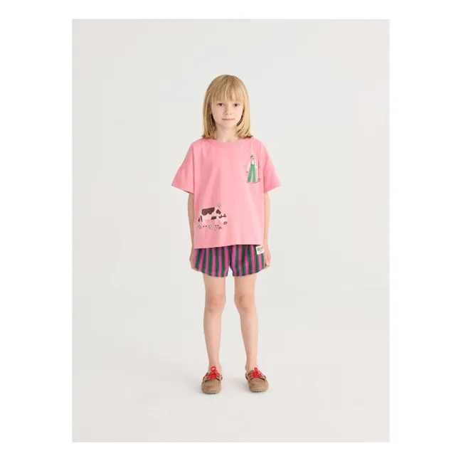 Camiseta Organic Cotton Farm | Rosa