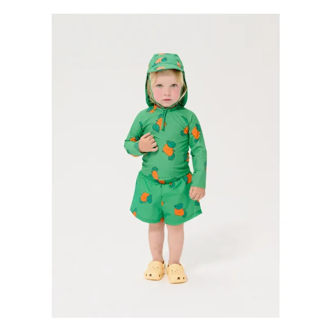 Orange Recycled Fiber Baby UV Protection Bath T-Shirt | Green