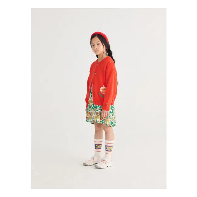 Daisy Headband Recycled Fiber Sponge | Red