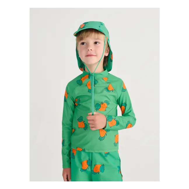Chapeau de Bain Oranges | Vert