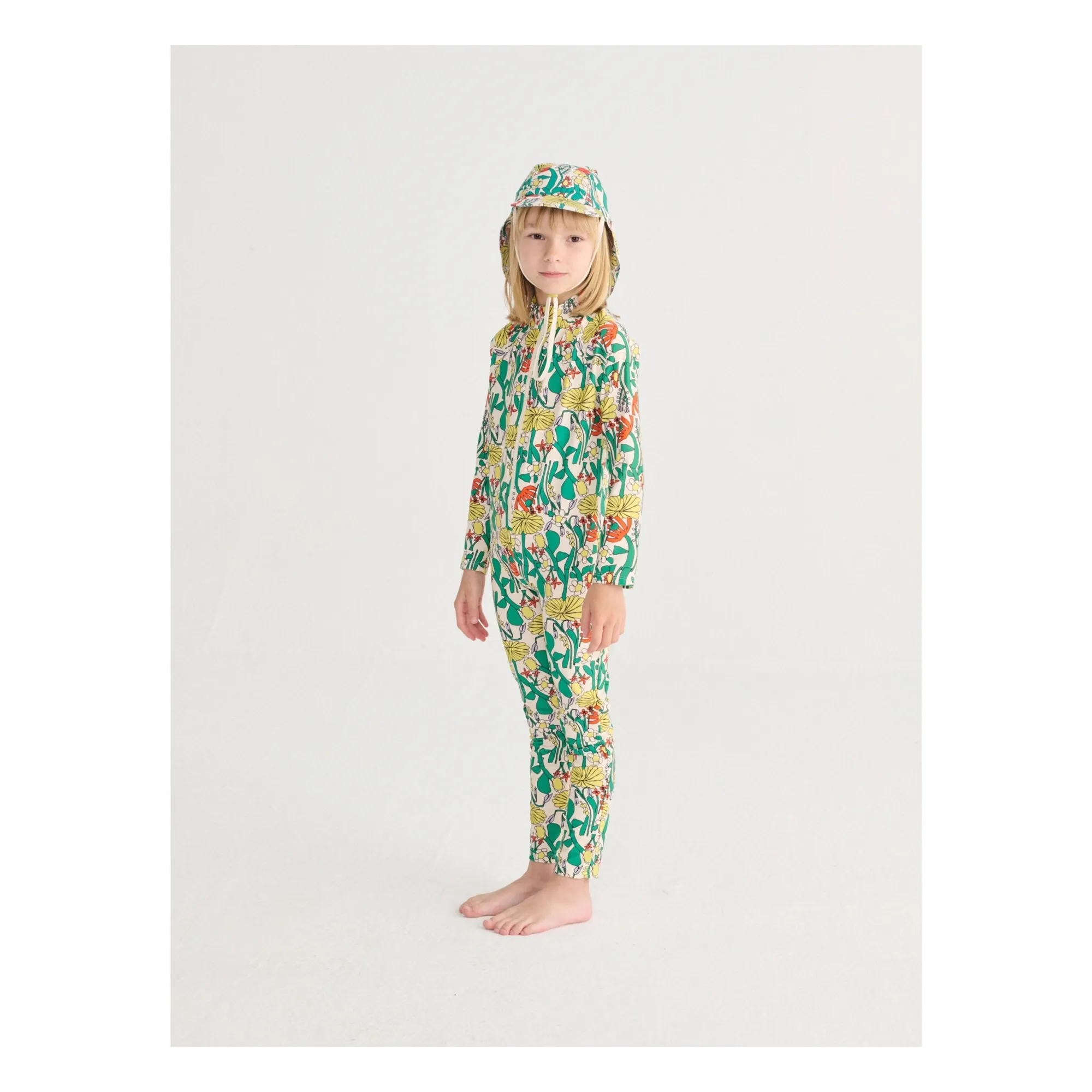 Chapeau de Bain Fleuri | Blanc- Image produit n°5