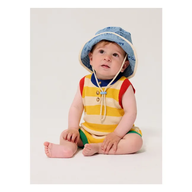 Chapeau Denim Chiens Fibres Recyclées | Bleu