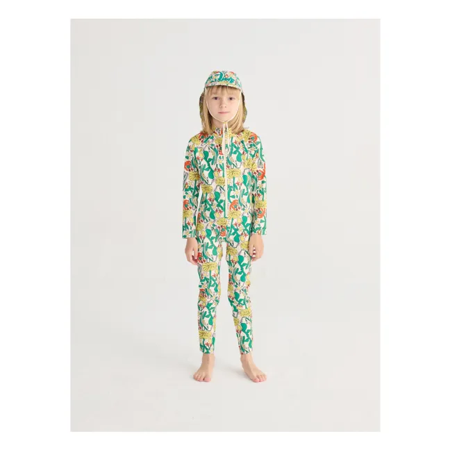 Gorro de baño floral | Blanco