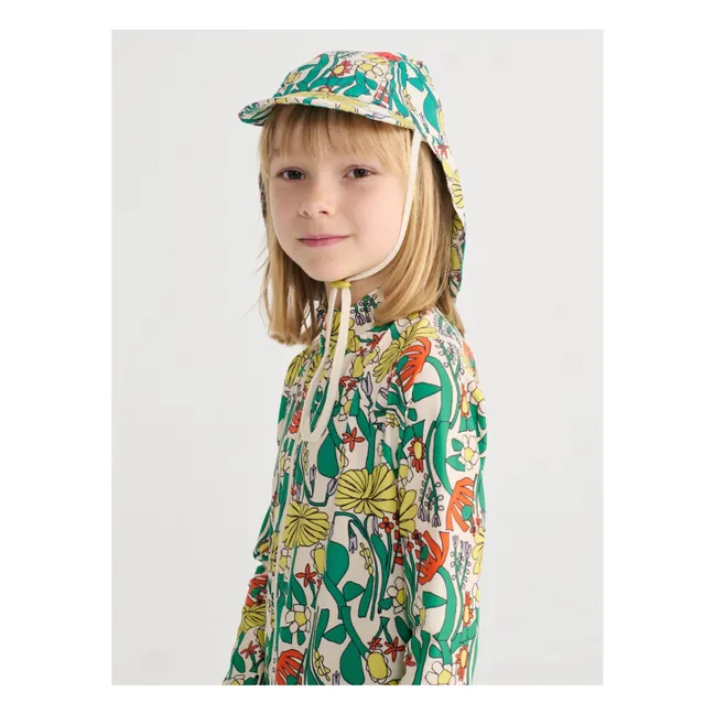 Chapeau de Bain Fleuri | Blanc