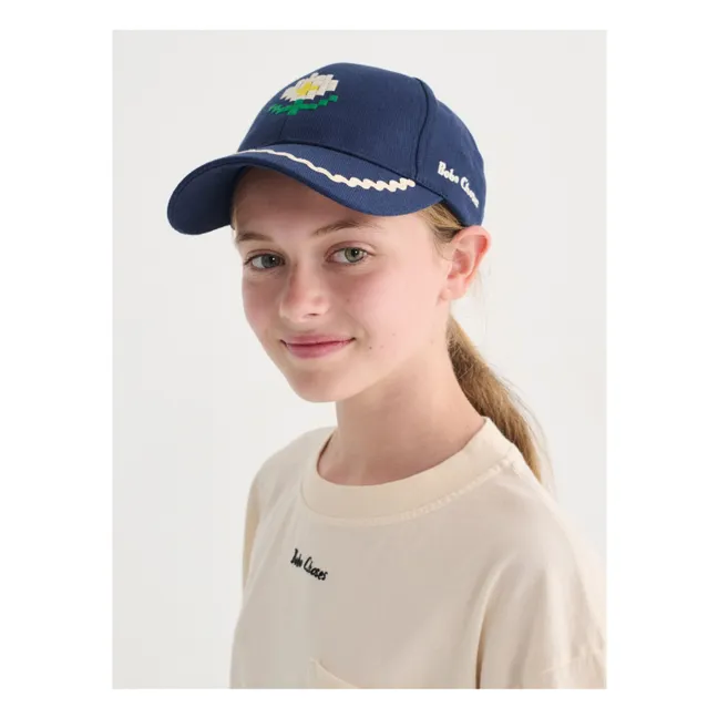 Casquette Marguerite Fibres Recyclées | Bleu marine