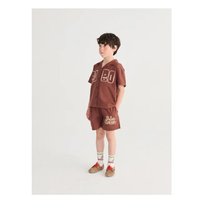 Bobo Choses Elastic Shorts aus Bio-Baumwolle | Braun