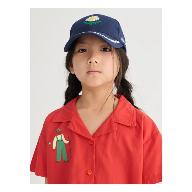 Casquette Marguerite Fibres Recyclées | Bleu marine