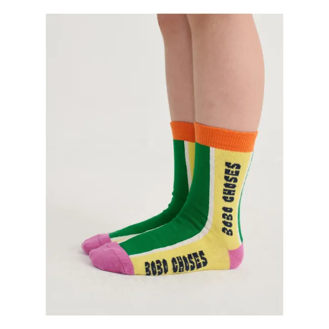 Lot de 2 Paires de Chaussettes Bobo Choses Coton Bio | Orange