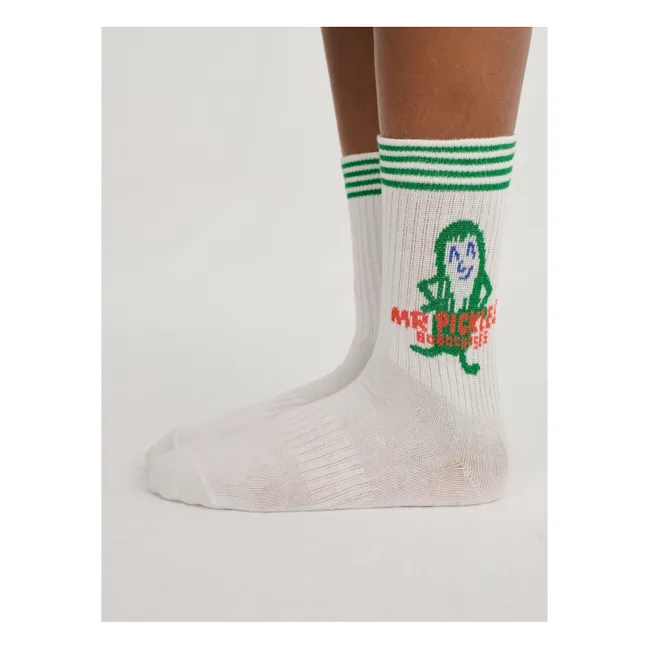 Mr Pickles Organic Cotton Socks | White