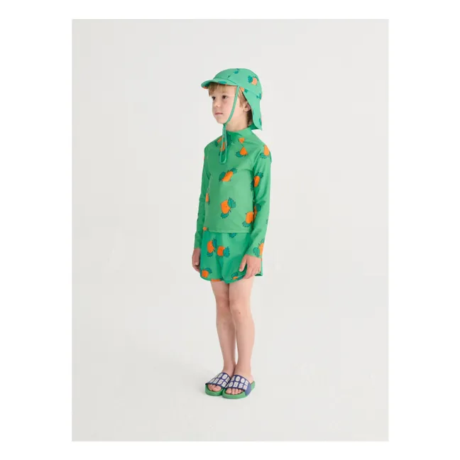 Orange Swim Shorts | Green