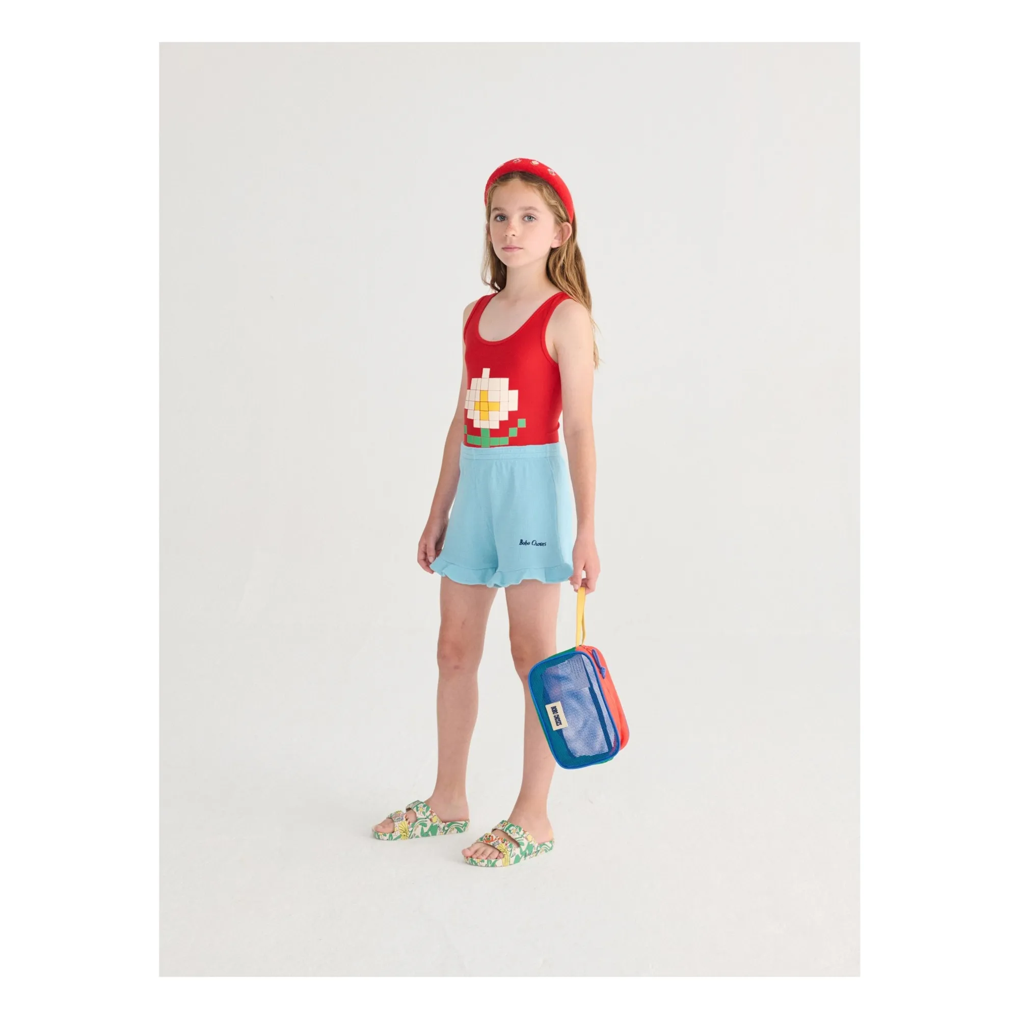 Maillot de Bain Marguerite Fibres Recyclées | Rouge- Image produit n°5