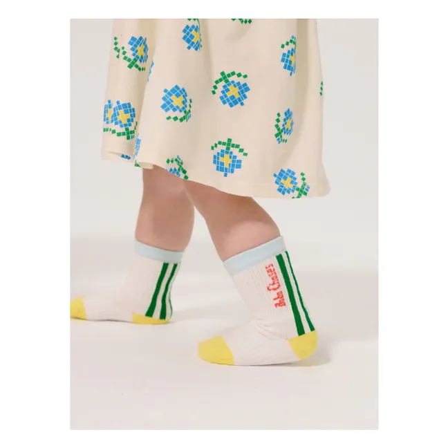 Lote de 2 pares de calcetines de algodón ecológico para perros | Azul Cielo