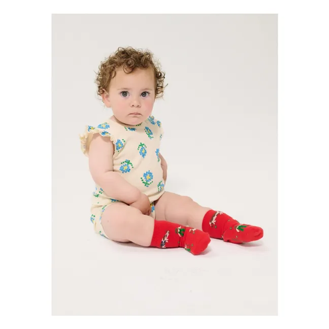 Organic cotton farm socks | Red