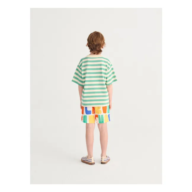 T-Shirt Bobo Choses Gestreift | Grün