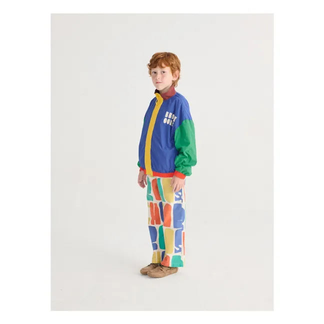 Colorblock Recycled Fiber Tracksuit Jacket | Blue