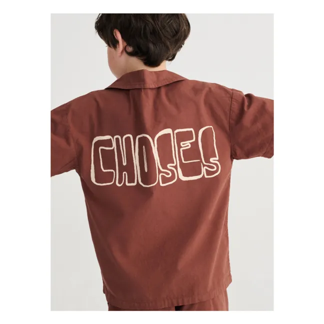 Bobo organic cotton shirt | Brown