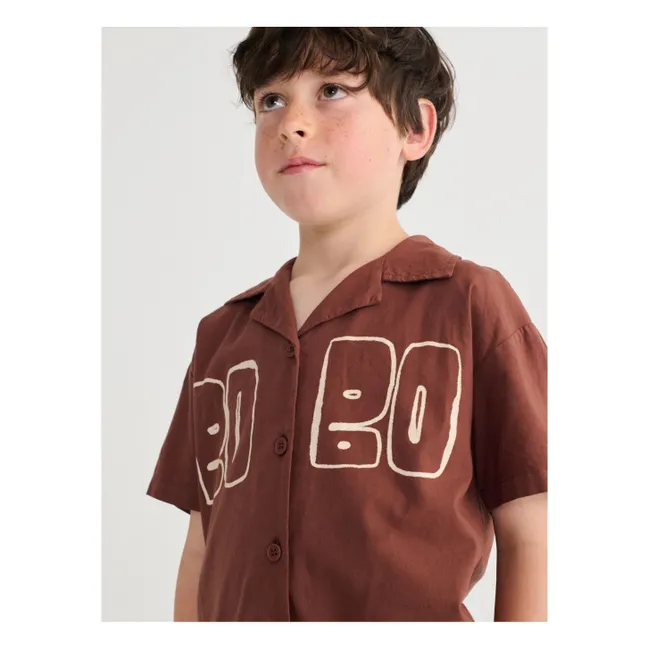 Bobo organic cotton shirt | Brown
