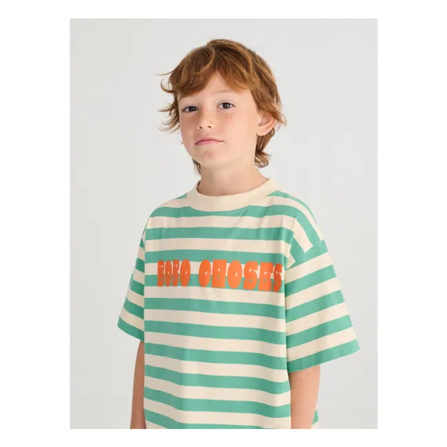 T-Shirt Bobo Choses Gestreift | Grün