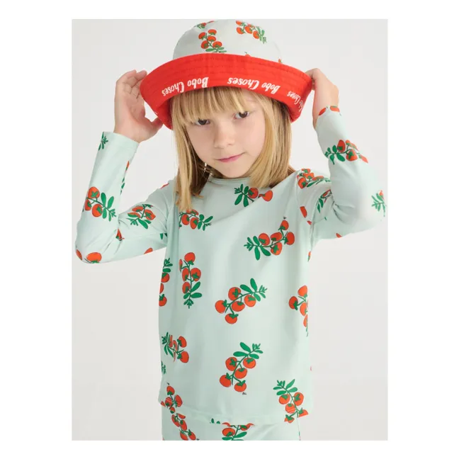 Camiseta de baño anti-UV Tomate Fibras recicladas | Azul Cielo