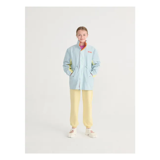 Recycled Fiber Waterproof Jacket | Light Blue