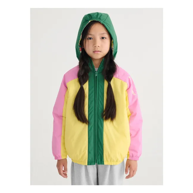 Veste Réversible Colorblock Fibres Recyclées | Jaune