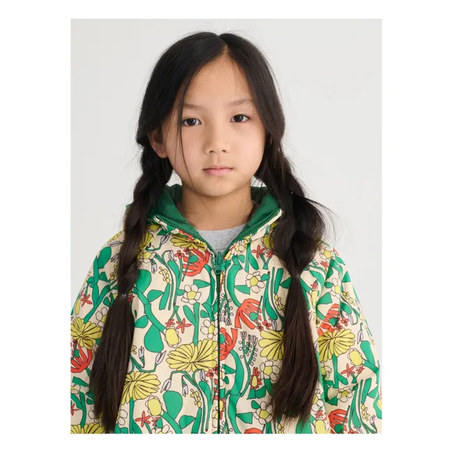 Colorblock Recycled Fiber Reversible Jacket | Yellow