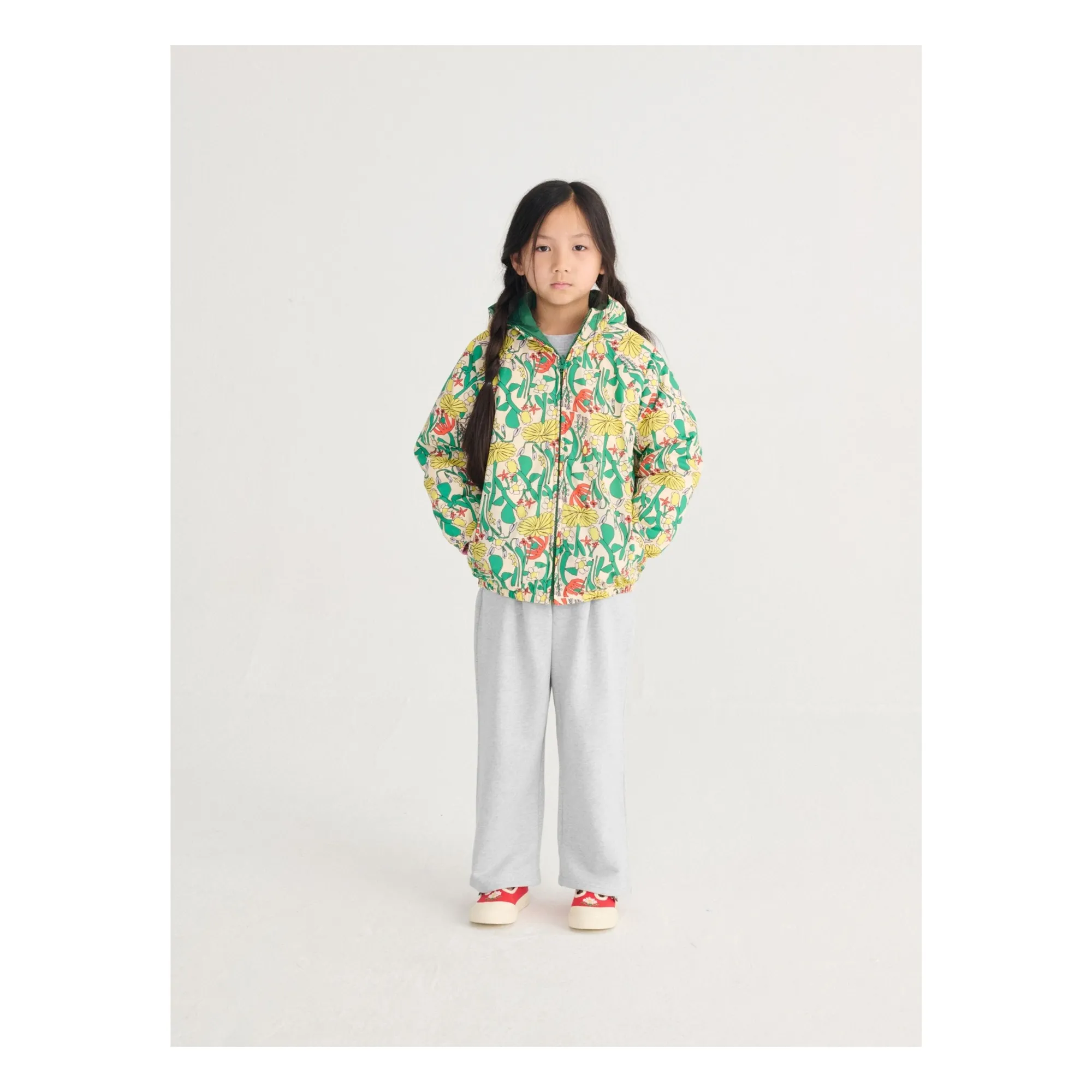 Jogger Droit Coton Bio | Gris chiné- Image produit n°5