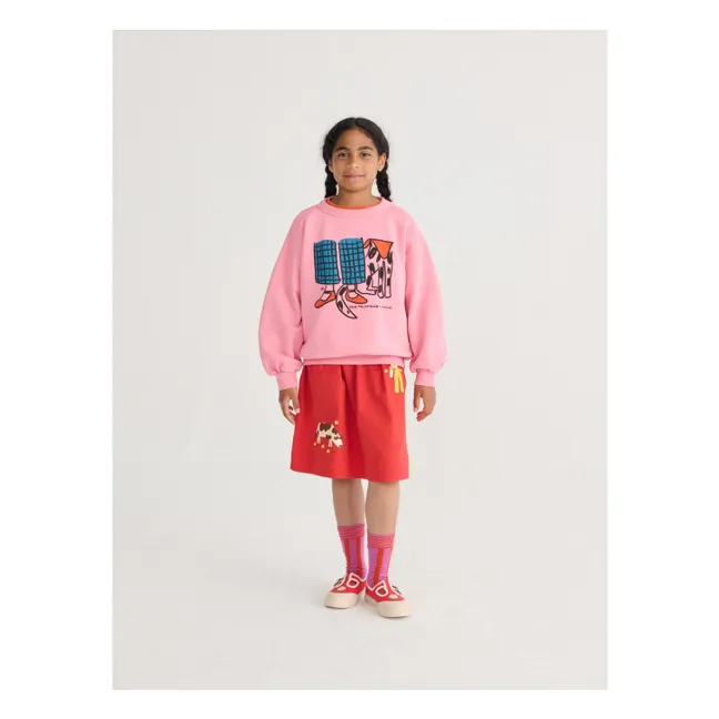Friends organic cotton sweatshirt | Pink