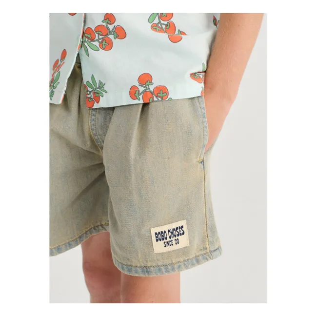 Pantalones cortos vaqueros Bobo Choses desteñidos | Azul