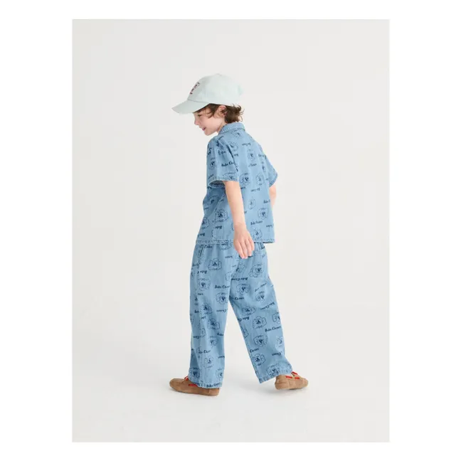 Chemise Denim Chiens | Bleu Clair