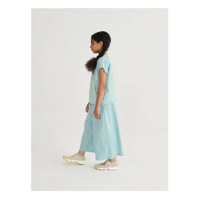 Organic Cotton Daisy Top | Light Blue