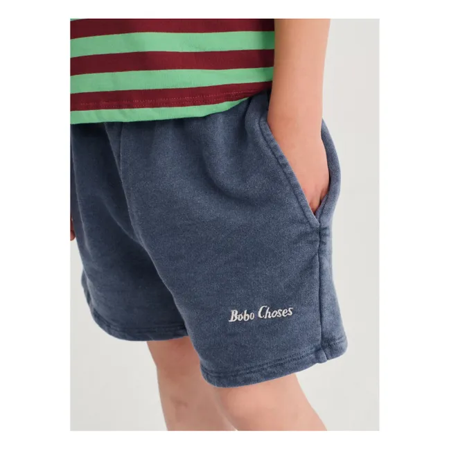 Bobo Choses Organic Cotton Shorts | Navy blue