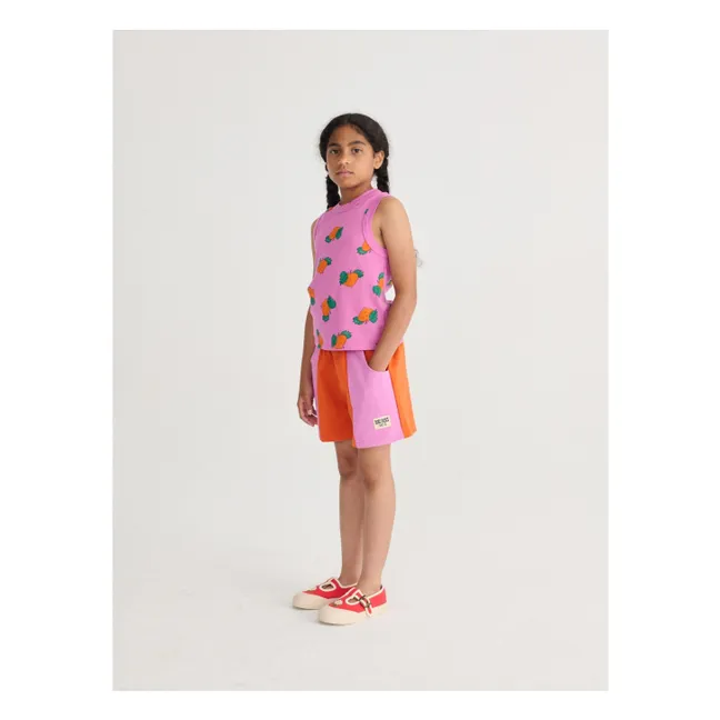 Camiseta de tirantes naranja algodón orgánico | Violeta