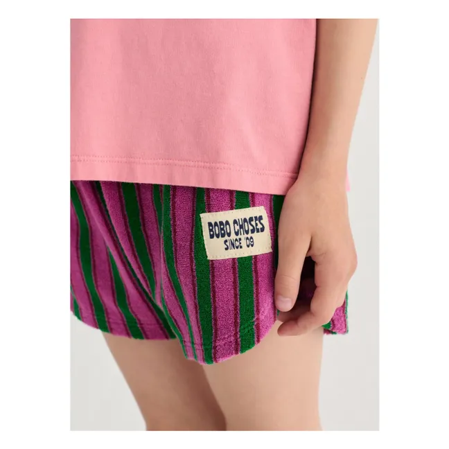 Short Rayé Eponge | Vert