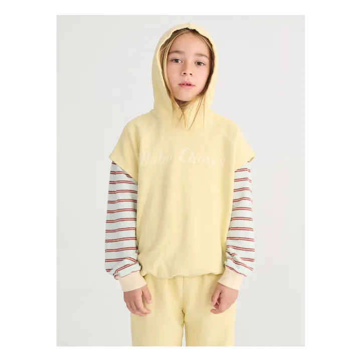 Sudadera sin mangas Bobo Choses Algodón orgánico | Amarillo- Imagen del producto n°6