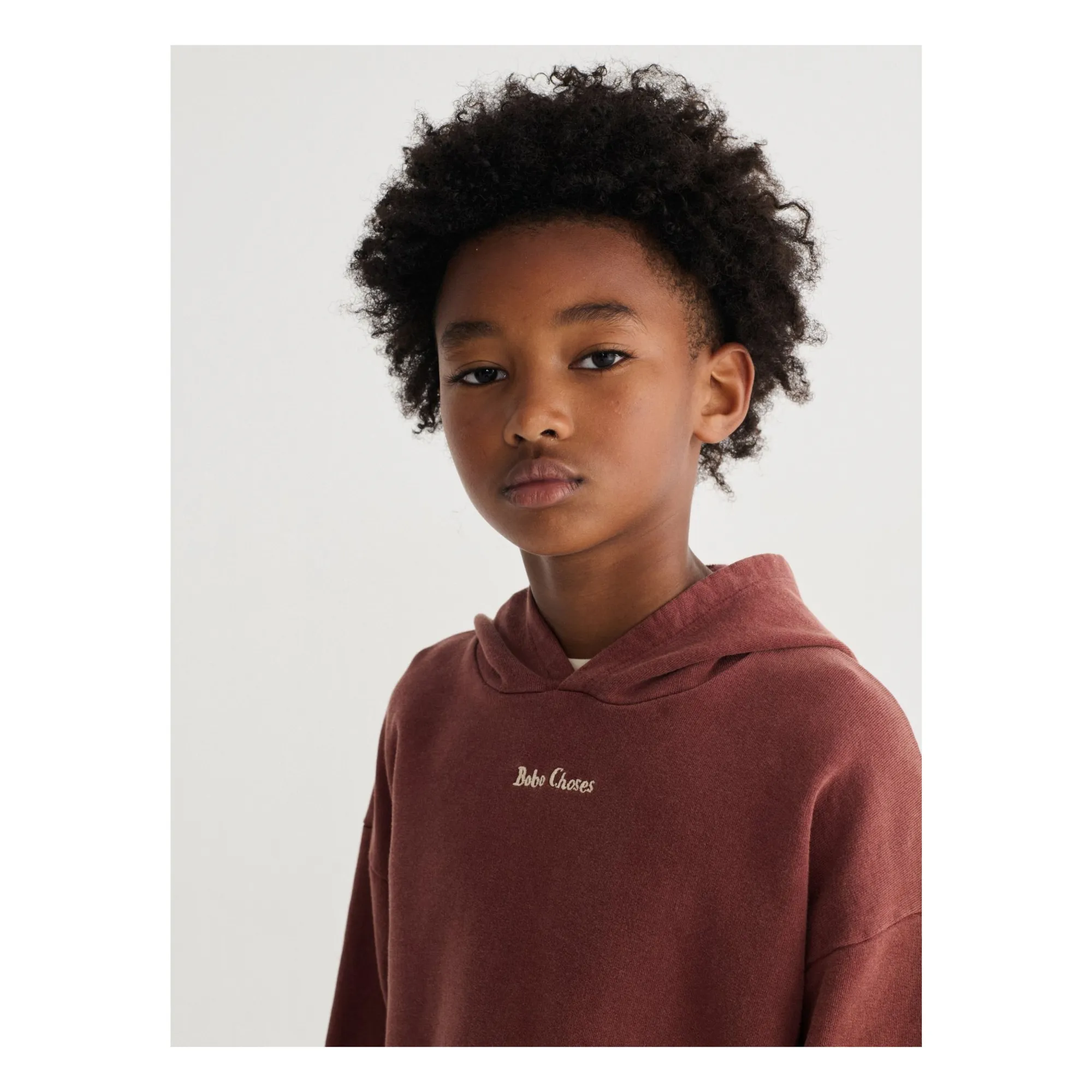 Sweat à Capuche Bobo Choses Coton Bio | Marron- Image produit n°7