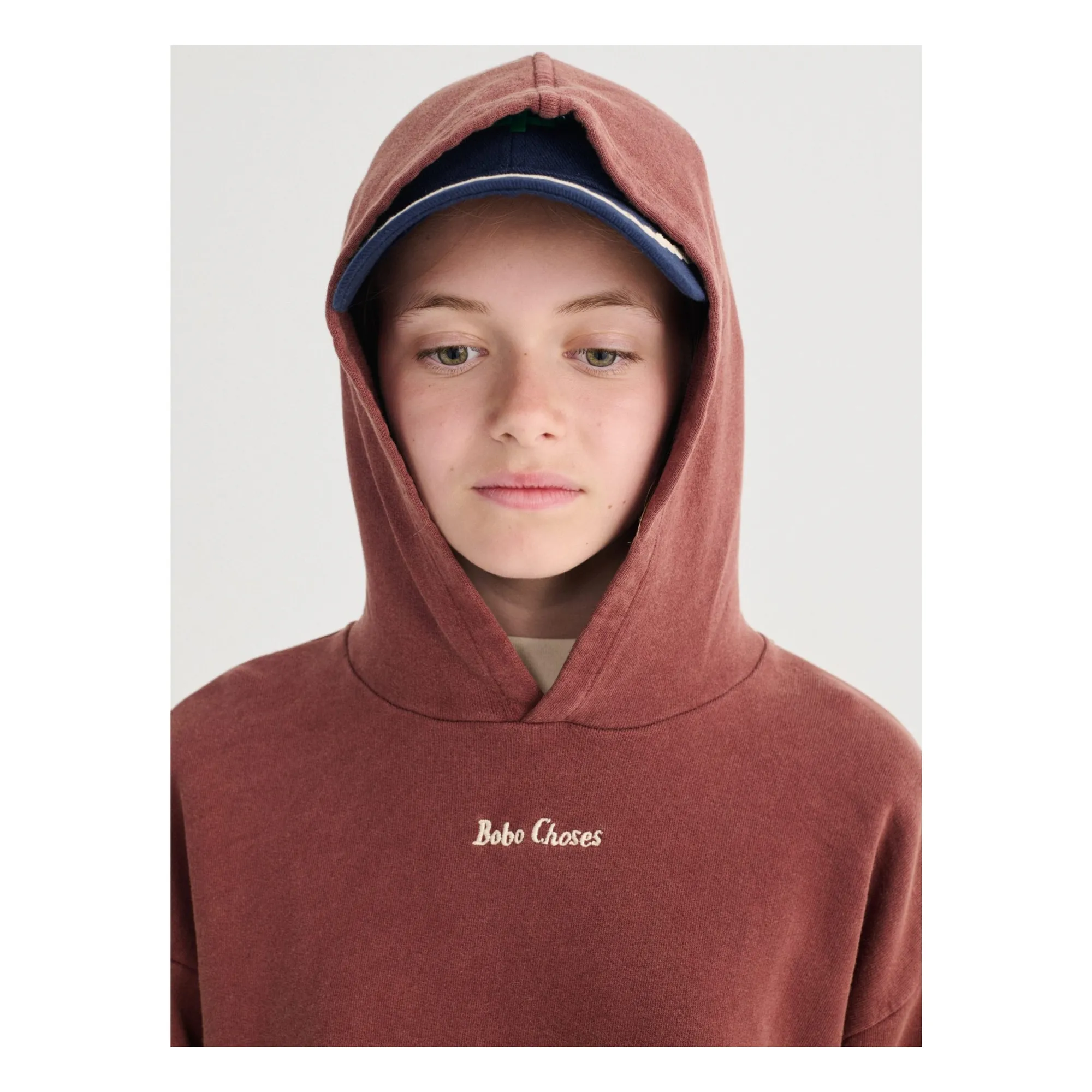 Sweat à Capuche Bobo Choses Coton Bio | Marron- Image produit n°5