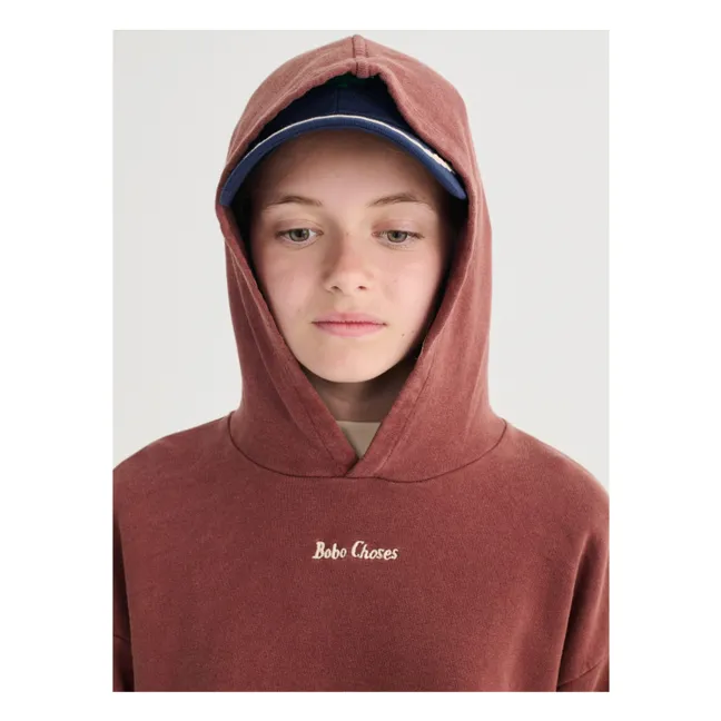 Sudadera con capucha de algodón orgánico Bobo Choses | Marrón