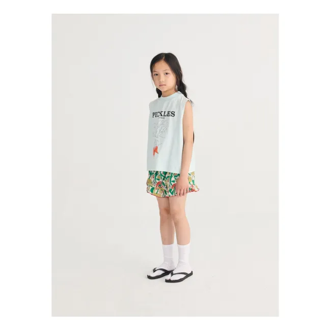 Pickles organic cotton tank top | Pale blue