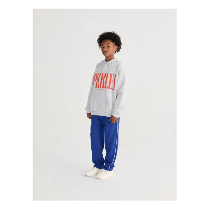 Sudadera con capucha de algodón ecológico Pickles | Gris Jaspeado- Imagen del producto n°2