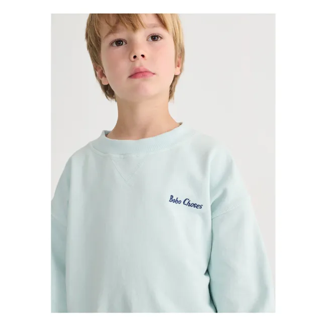 Sweat Mr Pickles Coton Bio | Bleu pâle