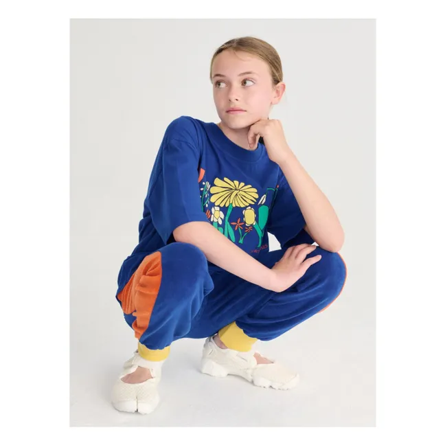 Camiseta de algodón ecológico Herbalist | Azul Rey