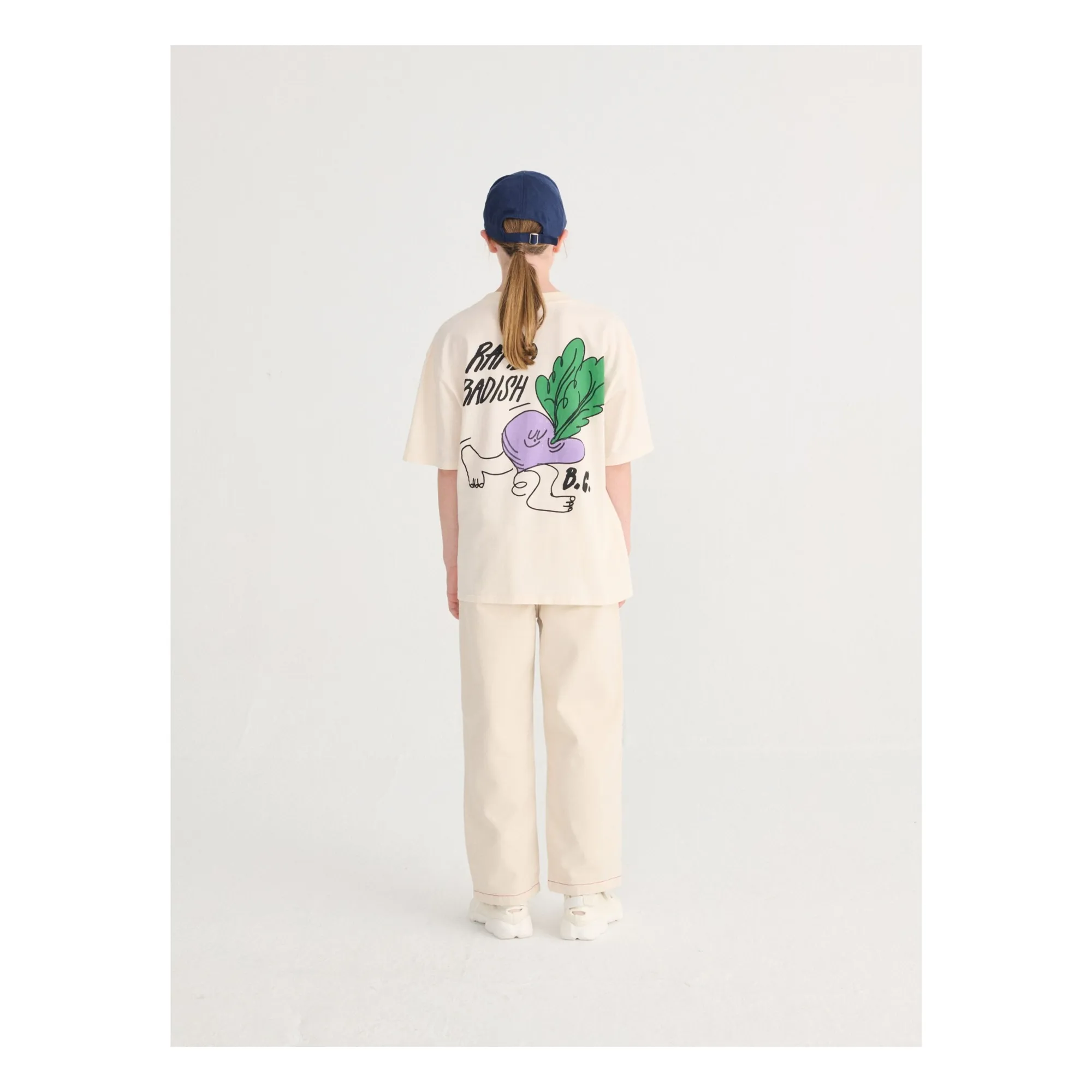 T-shirt Oversize Rapid Radish Coton Bio | Blanc- Image produit n°7
