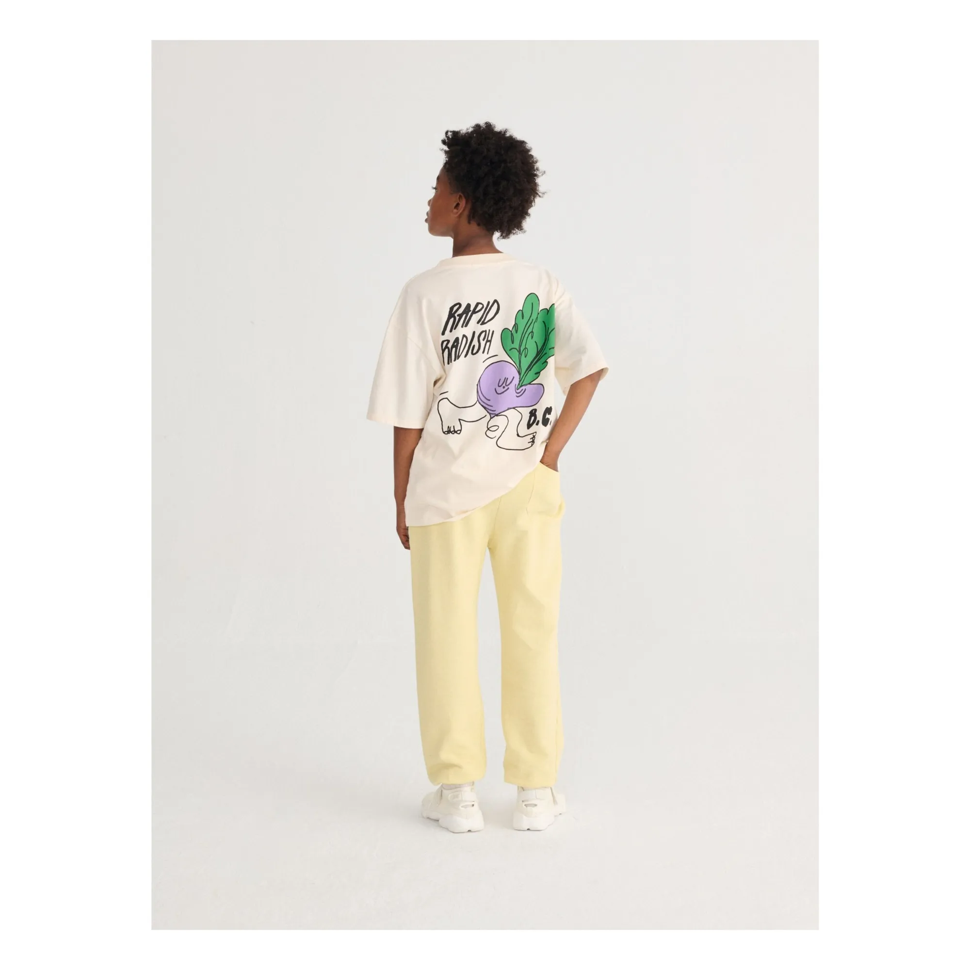 T-shirt Oversize Rapid Radish Coton Bio | Blanc- Image produit n°1
