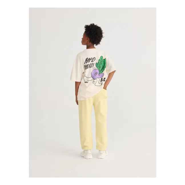 Camiseta Rapid Radish Oversize Algodón orgánico | Blanco