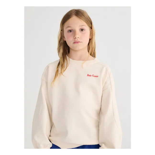 Sweatshirt Niche Bio-Baumwolle | Weiß