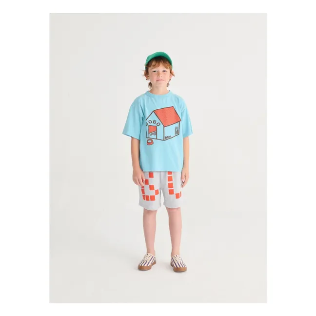 Niche organic cotton T-shirt | Blue