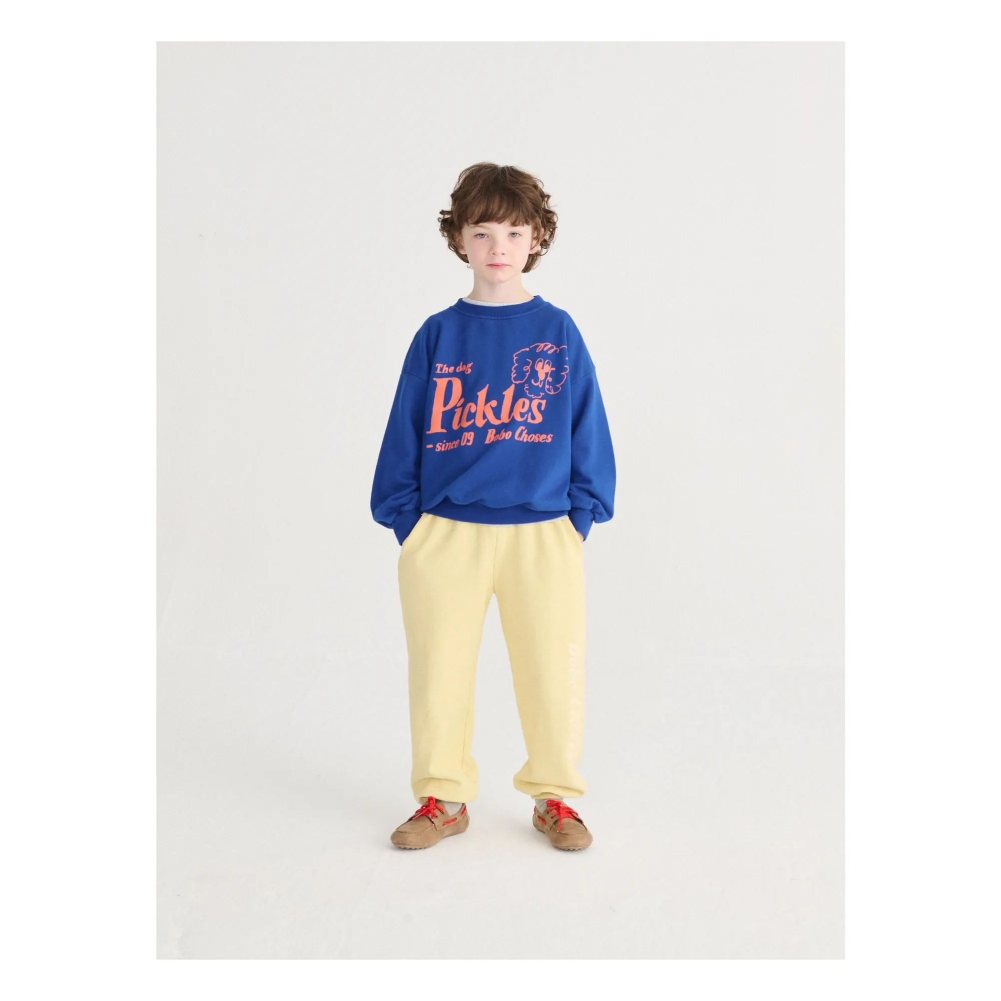 Sweat The Dog Pickles Coton Bio | Bleu roi- Image produit n°1