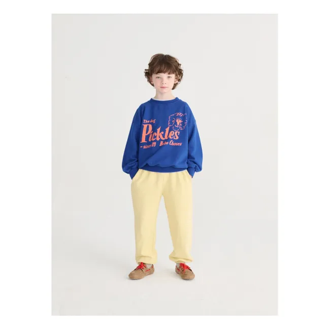 Sweat The Dog Pickles Coton Bio | Bleu roi